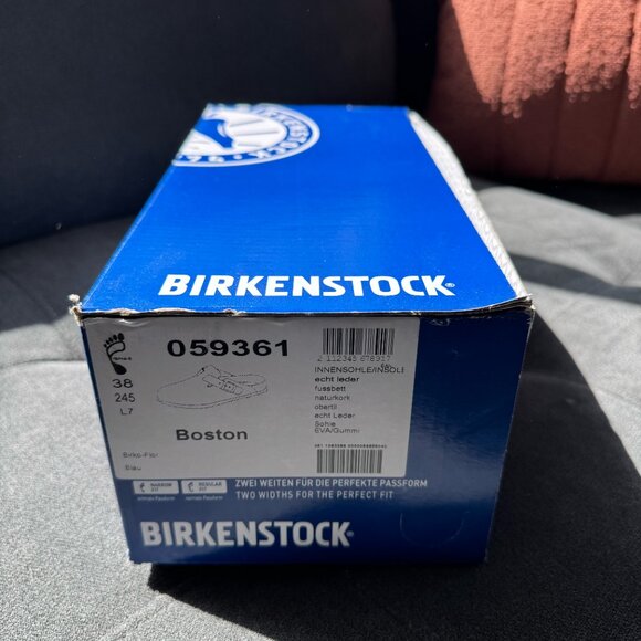 Birkenstock Boston Taupe Soft Suede Leather - Picture 7 of 8